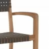 Clairene Teak Outdoor Dining Stacking Armchair (Set of 4) - Detail - Clairene Teak Outdoor Dining Stacking Armchair (Set of 4) - Detail