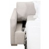 Essentials For Living Clara 86" Slim Arm Queen Sleeper Sofa - Side Closeup Angle