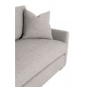 Essentials For Living Clara 86 Slim Arm Sofa in Mineral Silver Natural Gray - Seat Close-up