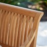 Danois Teak Outdoor Dining Stacking Armchair (Set of 4) - Detail