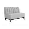 Sunpan Kosovo Modular Banquette Bench Polo Club Stone - Front Side Angle