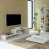 TemaHome Cliff Tv Bench in Pure White - Lifestyle - TemaHome Cliff Tv Bench in Pure White - Lifestyle