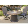 Outdoor Greatroom Company Colonial 30" Dining Fire Pit Table - Lifestyle