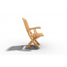 Hi Teak Furniture Felice Teak Outdoor Folding Armchair - Side