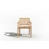 Hi Teak Furniture Clement Teak Outdoor Armchair - Front - Hi Teak Furniture Clement Teak Outdoor Armchair - Front