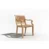 Hi Teak Furniture Clement Teak Outdoor Armchair - Angled - Hi Teak Furniture Clement Teak Outdoor Armchair - Angled