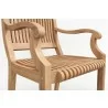 Hi Teak Furniture Clement Teak Outdoor Armchair - Arm Close-up - Hi Teak Furniture Clement Teak Outdoor Armchair - Arm Close-up