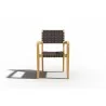 Hi Teak Furniture Clairene Teak Outdoor Dining Stacking Armchair - Front - Hi Teak Furniture Clairene Teak Outdoor Dining Stacking Armchair - Front