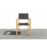 Hi Teak Furniture Clairene Teak Outdoor Dining Stacking Armchair - Front - Hi Teak Furniture Clairene Teak Outdoor Dining Stacking Armchair - Front