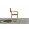 Hi Teak Furniture Clairene Teak Outdoor Dining Stacking Armchair - Side - Hi Teak Furniture Clairene Teak Outdoor Dining Stacking Armchair - Side