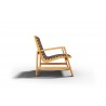  Hi Teak Furniture Axelle Teak Outdoor Woven Chat Armchair Side