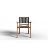 Hi Teak Furniture Damien Teak Outdoor Stacking Armchair - Front