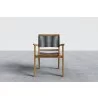 Hi Teak Furniture Damien Teak Outdoor Stacking Armchair - Front - Hi Teak Furniture Damien Teak Outdoor Stacking Armchair - Front