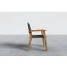 Hi Teak Furniture Damien Teak Outdoor Stacking Armchair - Side - Hi Teak Furniture Damien Teak Outdoor Stacking Armchair - Side