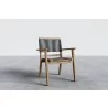 Hi Teak Furniture Damien Teak Outdoor Stacking Armchair - Angled - Hi Teak Furniture Damien Teak Outdoor Stacking Armchair - Angled