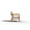Hi Teak Furniture Daniele Deep Seating Club Chairs with Subrella Canvas Cushion - Side