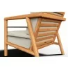 Hi Teak Furniture Daniele Deep Seating Club Chairs with Subrella Canvas Cushion - Back Angle - Hi Teak Furniture Daniele Deep Seating Club Chairs with Subrella Canvas Cushion - Back Angle