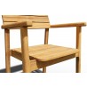 Hi Teak Furniture Riva Teak Outdoor Dining Stackable Armchair - Arm Close-up