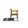 Hi Teak Furniture Riva Teak Outdoor Dining Stackable Armchair - Side - Hi Teak Furniture Riva Teak Outdoor Dining Stackable Armchair - Side