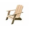 Hi Teak Furniture Aurele Teak Outdoor Adirondack Lounge Chair - Angled - Hi Teak Furniture Aurele Teak Outdoor Adirondack Lounge Chair - Angled