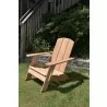 Hi Teak Furniture Aurele Teak Outdoor Adirondack Lounge Chair - Lifestyle 2 - Hi Teak Furniture Aurele Teak Outdoor Adirondack Lounge Chair - Lifestyle 2