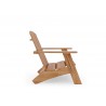 Hi Teak Furniture Aurele Teak Outdoor Adirondack Lounge Chair - Side