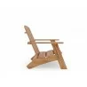 Hi Teak Furniture Aurele Teak Outdoor Adirondack Lounge Chair - Side - Hi Teak Furniture Aurele Teak Outdoor Adirondack Lounge Chair - Side