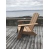 Hi Teak Furniture Aurele Teak Outdoor Adirondack Lounge Chair - Lifestyle