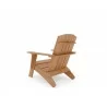 Hi Teak Furniture Aurele Teak Outdoor Adirondack Lounge Chair - Back Angled - Hi Teak Furniture Aurele Teak Outdoor Adirondack Lounge Chair - Back Angled