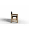 Hi Teak Furniture Direceur Teak Folding Outdoor Dining Armchair in Black - Side - Hi Teak Furniture Direceur Teak Folding Outdoor Dining Armchair in Black - Side