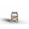 Hi Teak Furniture Direceur Teak Folding Outdoor Dining Armchair in Taupe - Front - Hi Teak Furniture Direceur Teak Folding Outdoor Dining Armchair in Taupe - Front