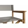 Hi Teak Furniture Direceur Teak Folding Outdoor Dining Armchair in Taupe - Arm Close-up - Hi Teak Furniture Direceur Teak Folding Outdoor Dining Armchair in Taupe - Arm Close-up
