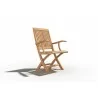 Hi Teak Furniture Florence Teak Folding Outdoor Armchair - Angled - Hi Teak Furniture Florence Teak Folding Outdoor Armchair - Angled