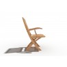 Hi Teak Furniture Florence Teak Folding Outdoor Armchair - Side