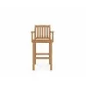 Hi Teak Furniture Michele Teak Outdoor Bar Armchair - Front - Hi Teak Furniture Michele Teak Outdoor Bar Armchair - Front