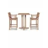 Hi Teak Furniture Michele Teak Outdoor Bar Armchair - Set - Hi Teak Furniture Michele Teak Outdoor Bar Armchair - Set