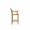 Hi Teak Furniture Michele Teak Outdoor Bar Armchair - Side - Hi Teak Furniture Michele Teak Outdoor Bar Armchair - Side