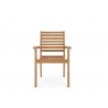 Hi Teak Furniture Ambre Teak Outdoor Stacking Armchair (Set of 4) - Front