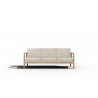 Hi Teak Furniture Daniele Sofa with Sunbrella Canvas Cushion - Front