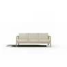 Hi Teak Furniture Daniele Sofa with Sunbrella Canvas Cushion - Front - Hi Teak Furniture Daniele Sofa with Sunbrella Canvas Cushion - Front