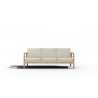 Hi Teak Furniture Daniele Sofa with Sunbrella Canvas Cushion - Front