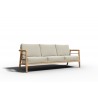 Hi Teak Furniture Daniele Sofa with Sunbrella Canvas Cushion - Angled