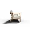 Hi Teak Furniture Daniele Sofa with Sunbrella Canvas Cushion - Side - Hi Teak Furniture Daniele Sofa with Sunbrella Canvas Cushion - Side