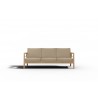 Hi Teak Furniture Daniele Sofa with Sunbrella Fawn Cushion - Front