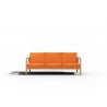 Hi Teak Furniture Daniele Sofa with Sunbrella Melon Cushion - Front