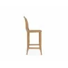 Hi Teak Furniture Clement Teak Outdoor Bar Chair - Side - Hi Teak Furniture Clement Teak Outdoor Bar Chair - Side