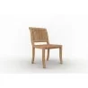 Hi Teak Furniture Clement Teak Outdoor Side Chair - Angled - Hi Teak Furniture Clement Teak Outdoor Side Chair - Angled