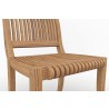 Hi Teak Furniture Clement Teak Outdoor Side Chair - Seat Close-up