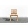 Hi Teak Furniture Clement Teak Outdoor Side Chair - Front - Hi Teak Furniture Clement Teak Outdoor Side Chair - Front
