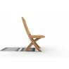 Hi Teak Furniture Florence Teak Folding Side Chair - Side - Hi Teak Furniture Florence Teak Folding Side Chair - Side
